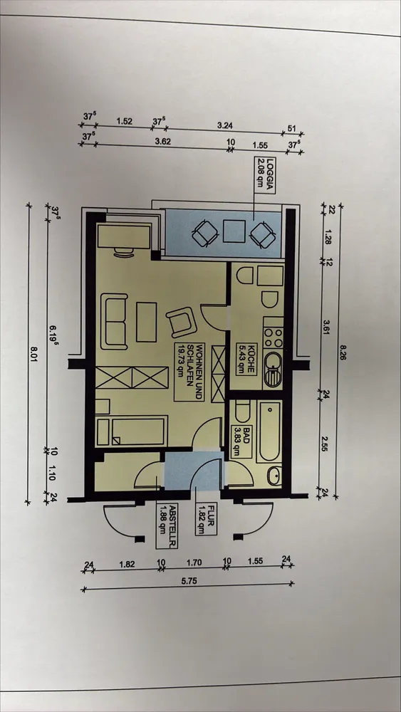 1 Zimmer Wohnung mit 36 m² in Köln – Bild 11