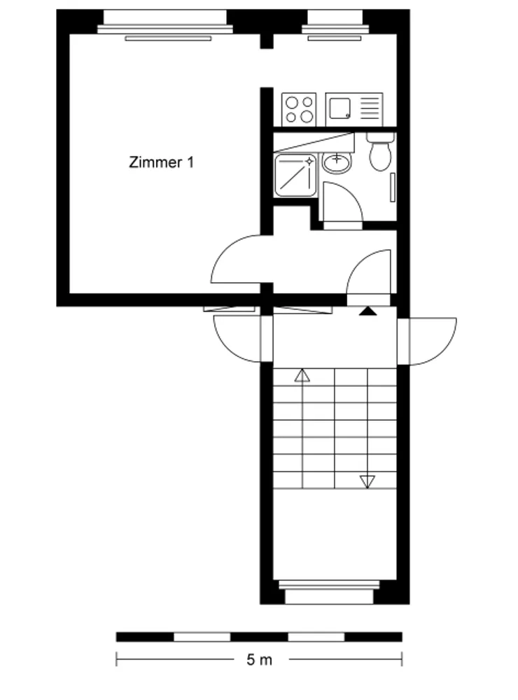 1 Zimmer Wohnung mit 25 m² in Berlin – Bild 2