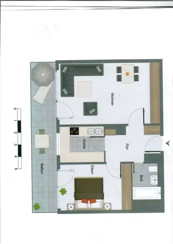 2 Zimmer Wohnung mit 60 m² in Augsburg – Bild 2