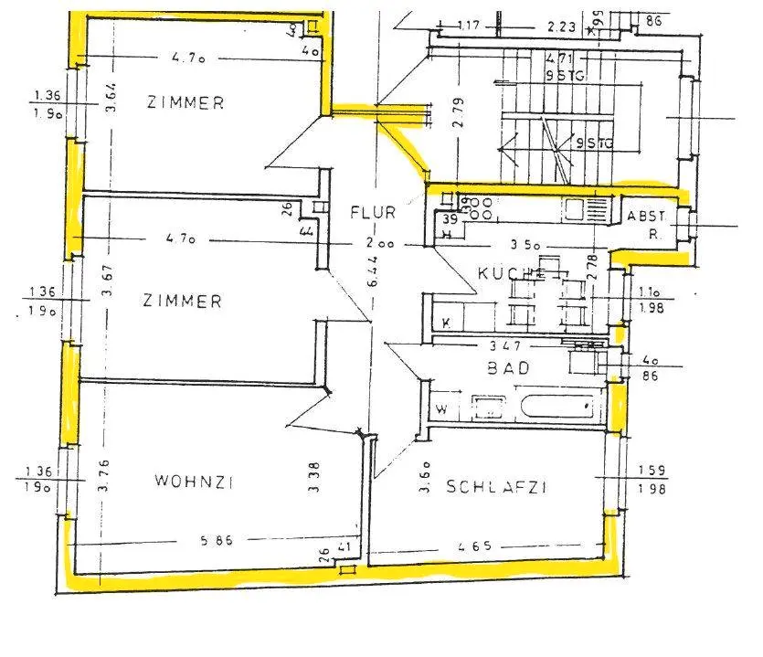 5 Zimmer Wohnung mit 95 m² in Braunschweig – Bild 4
