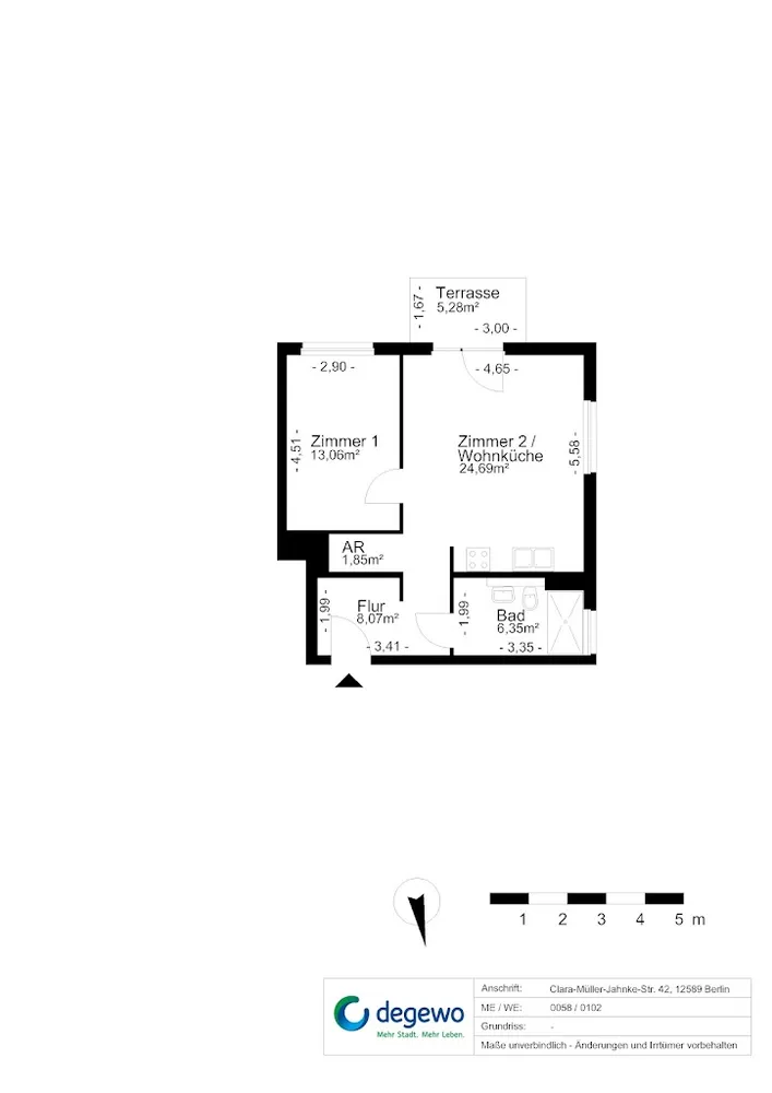 2 room apartment with 57 m² in Berlin – Photo 10