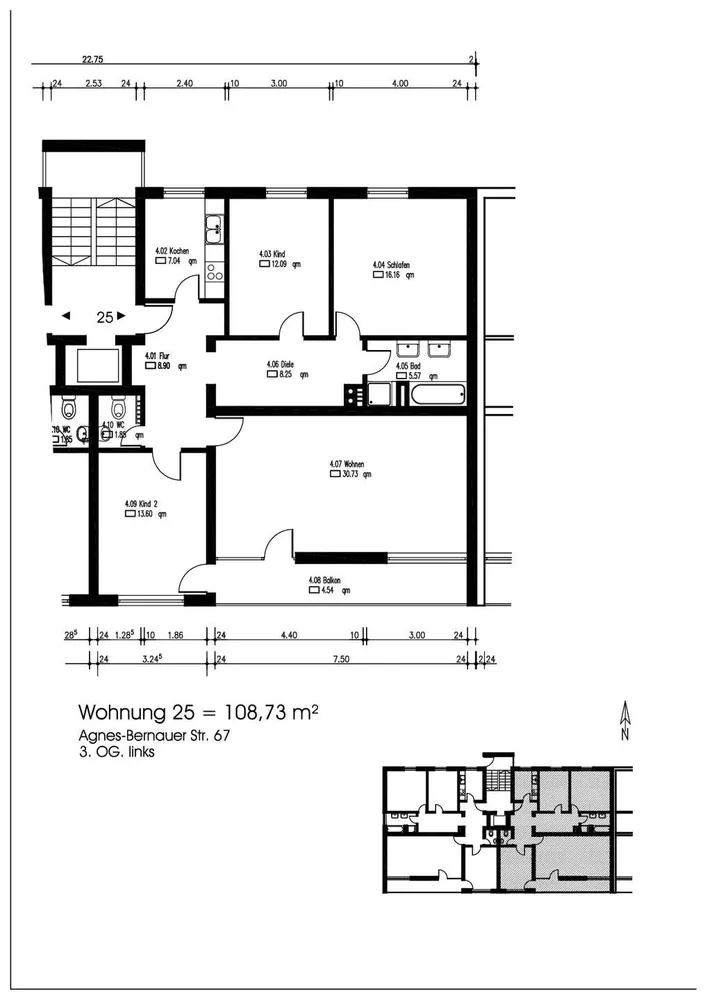 4 room apartment with 108 m² in Munich – Photo 3
