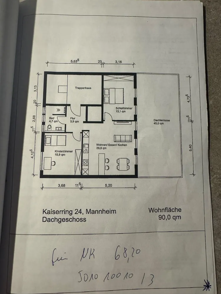 3 room apartment with 90 m² in Mannheim – Photo 10