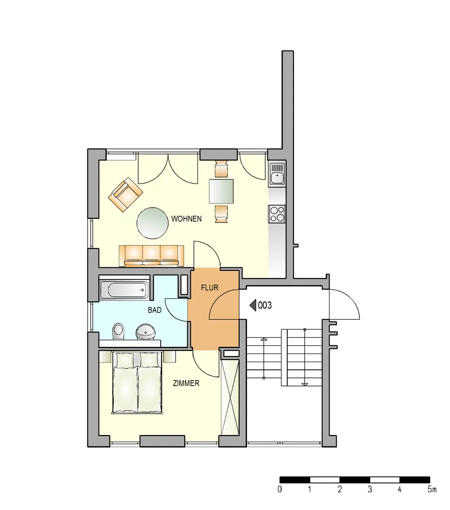 2 Zimmer Wohnung mit 48 m² in Stuttgart – Bild 4