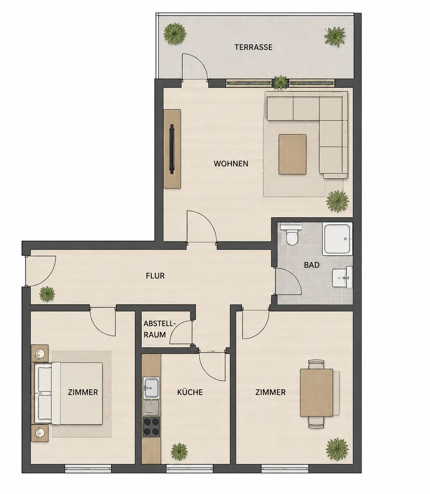 3 Zimmer Wohnung mit 90 m² in Schleswig – Bild 11