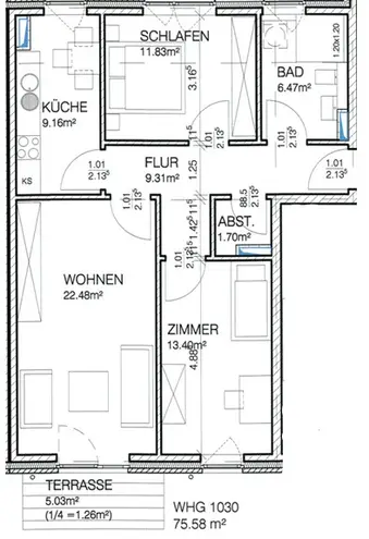 3 Zimmer Wohnung mit 76 m² in Hamburg – Bild 11