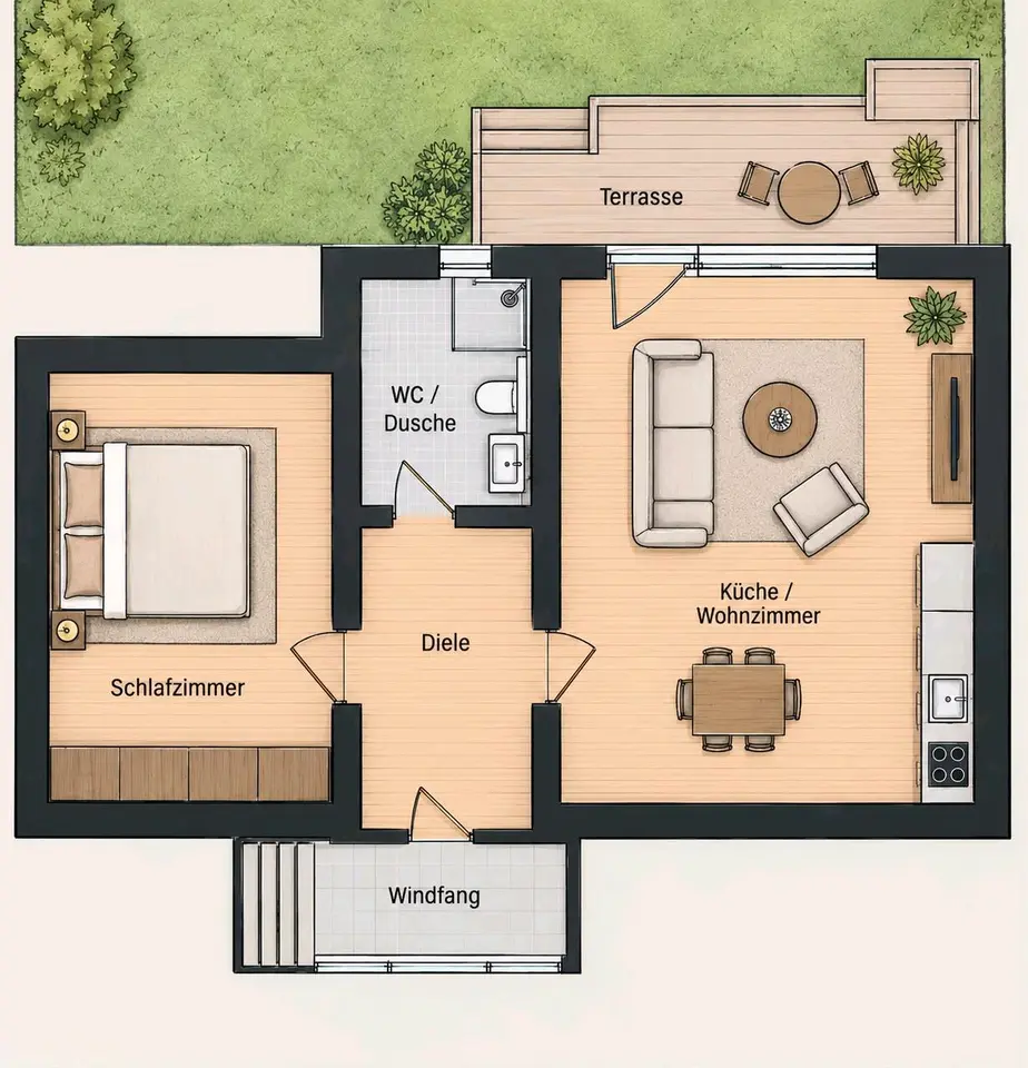 3 Zimmer Wohnung mit 102 m² in Hamm – Bild 3