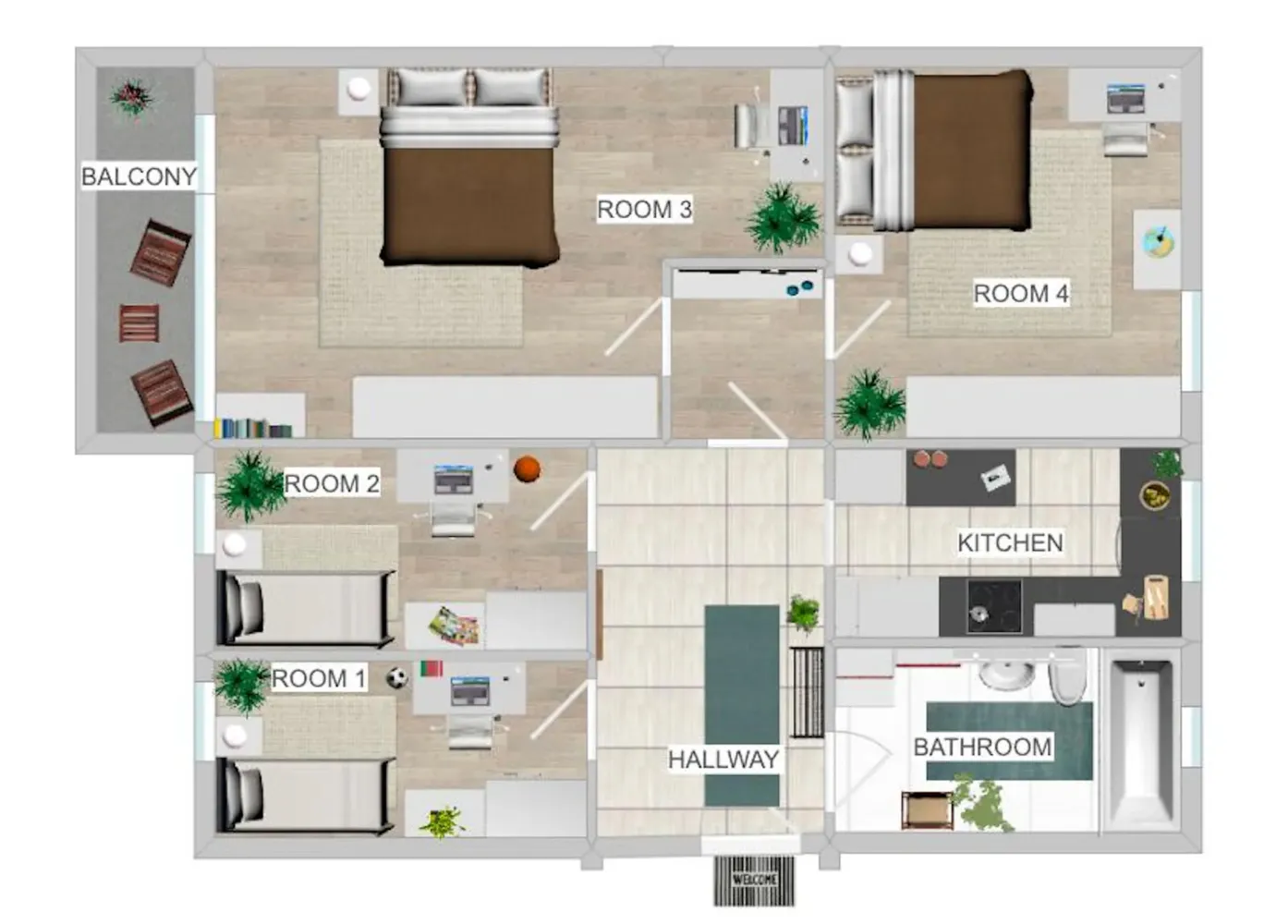 WG-Zimmer mit 8 m² in München – Bild 3