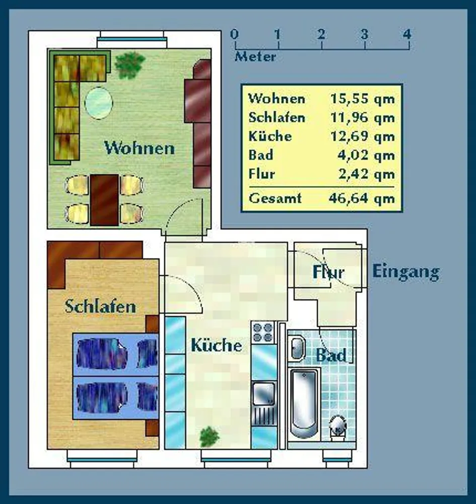 2 Zimmer Wohnung mit 47 m² in Dresden – Bild 6