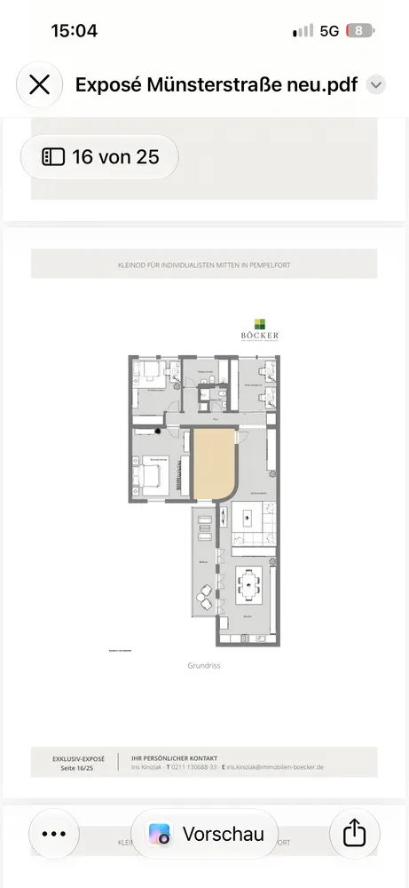 4 room apartment with 130 m² in Düsseldorf – Photo 5
