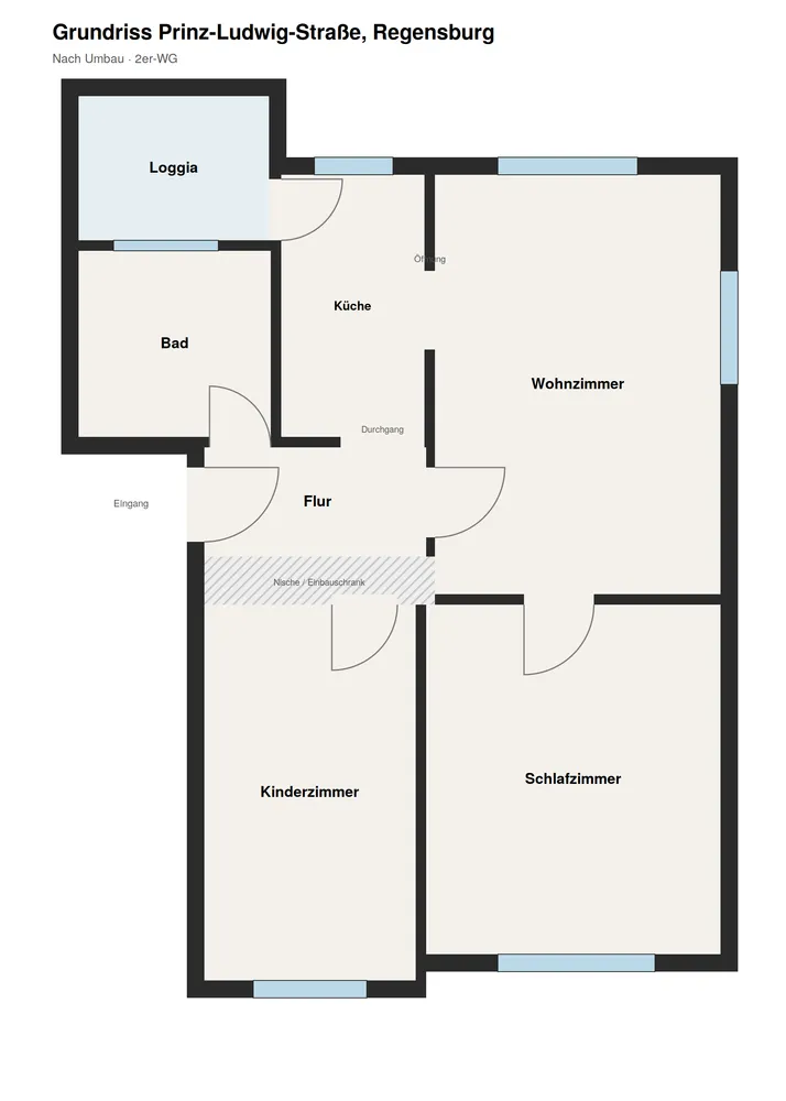3 Zimmer Wohnung mit 64 m² in Regensburg – Bild 2