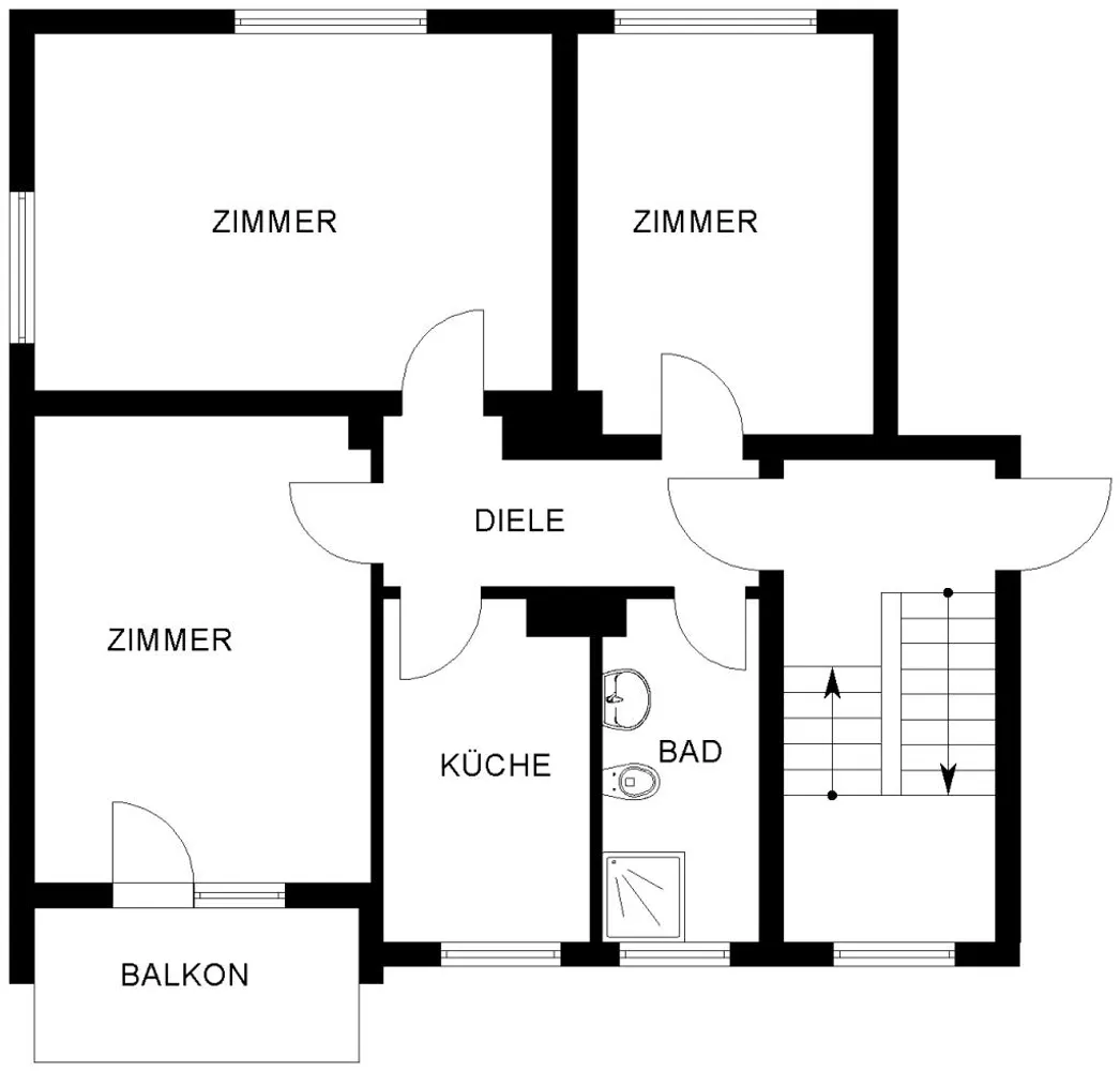 3 Zimmer Wohnung mit 62 m² in Bochum – Bild 3