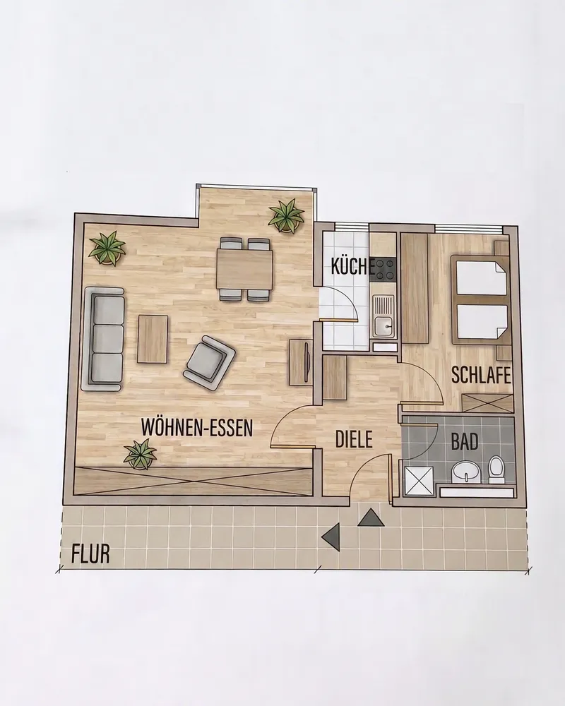 2 Zimmer Wohnung mit 59 m² in Frankfurt am Main – Bild 7