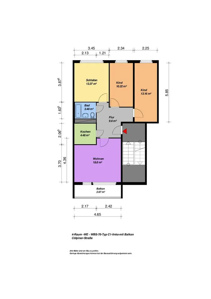 4 Zimmer Wohnung mit 76 m² in Neubrandenburg – Bild 12