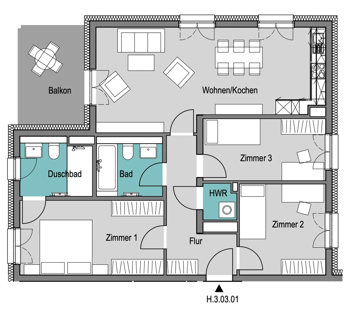 4 Zimmer Wohnung mit 96 m² in Jena – Bild 12