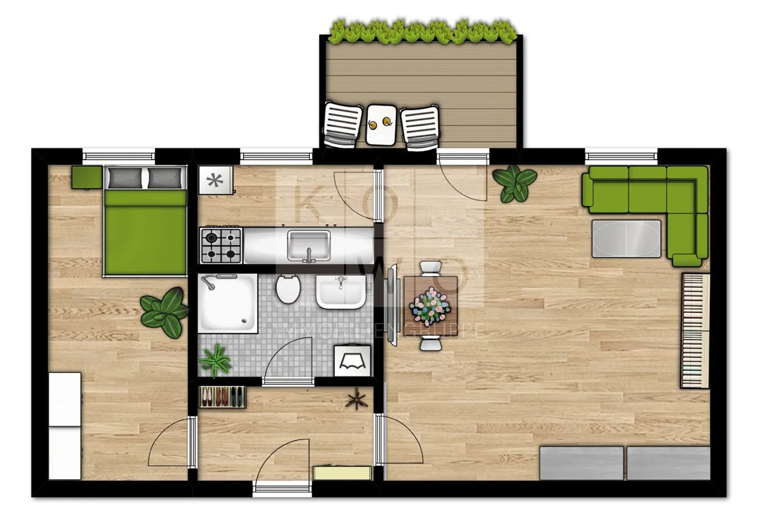 2 Zimmer Wohnung mit 49 m² in Wurzen – Bild 5