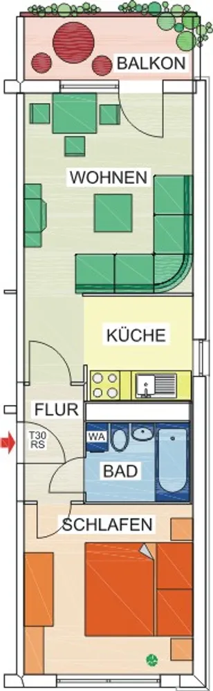 2 Zimmer Wohnung mit 42 m² in Chemnitz – Bild 8