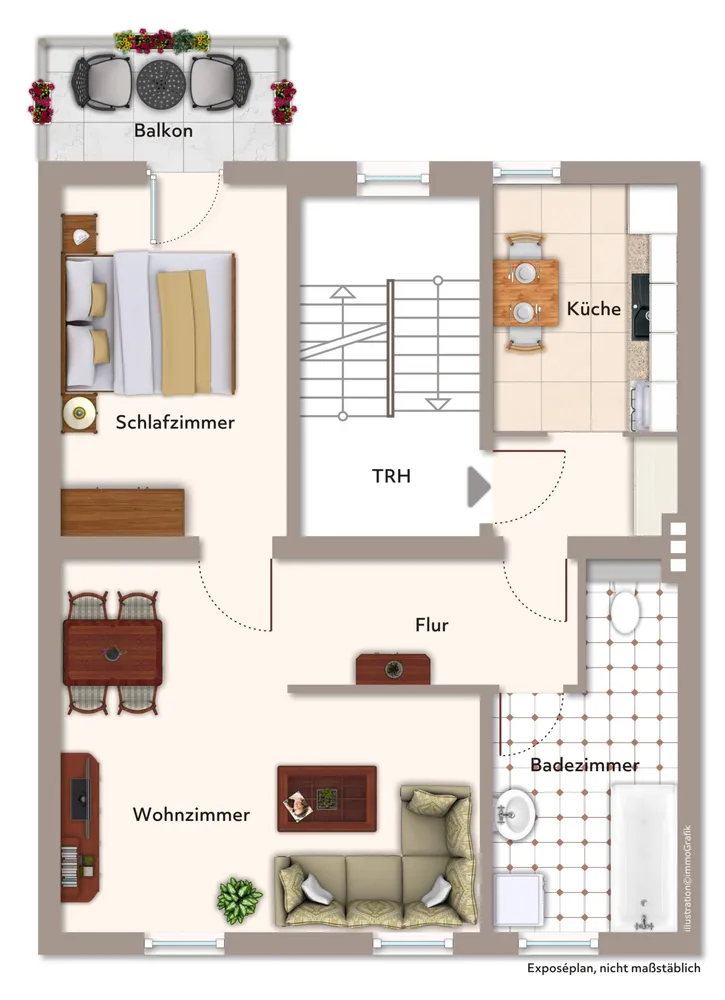 2 Zimmer Wohnung mit 56 m² in Magdeburg – Bild 1