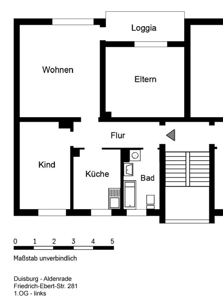 3 Zimmer Wohnung mit 66 m² in Duisburg – Bild 4