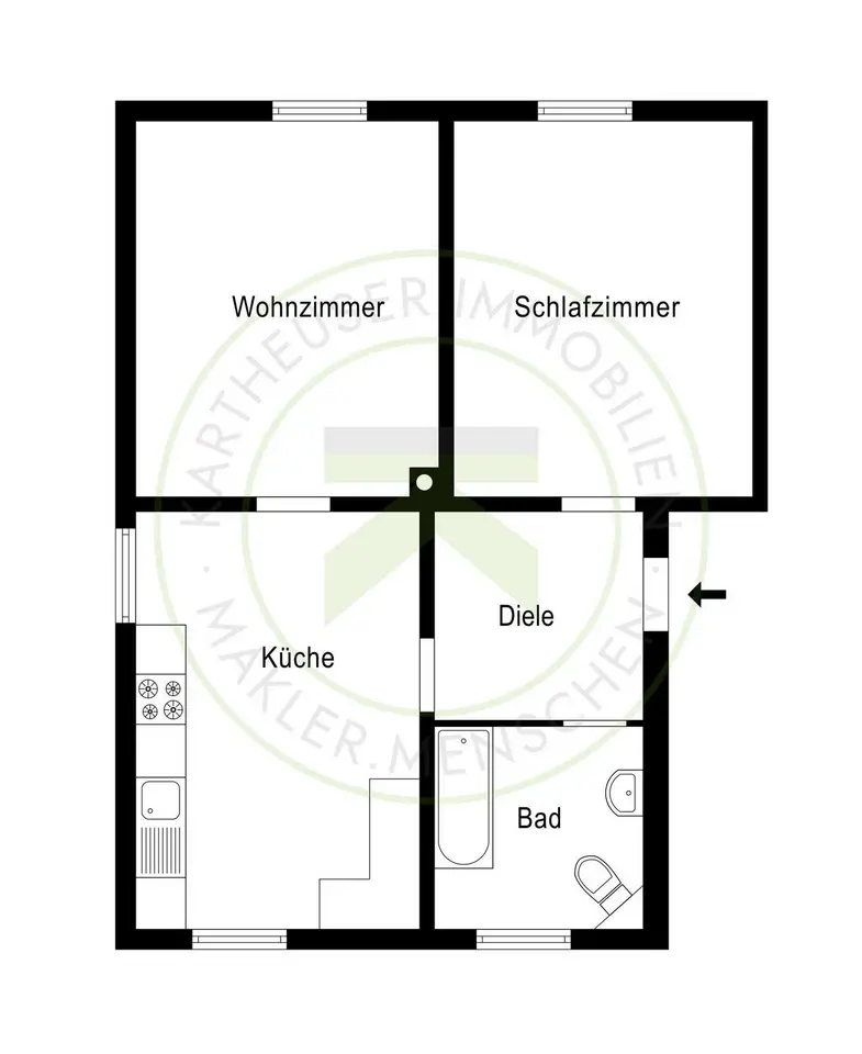 2 Zimmer Wohnung mit 60 m² in Velbert – Bild 9
