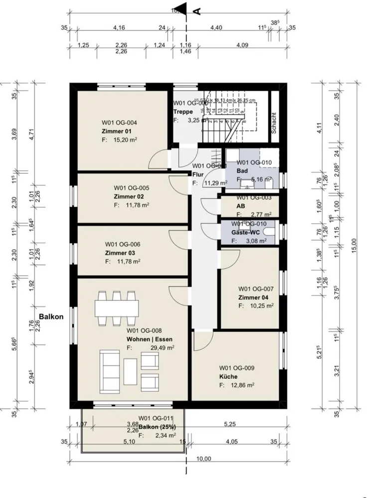 5 Zimmer Wohnung mit 118 m² in Hamburg – Bild 2