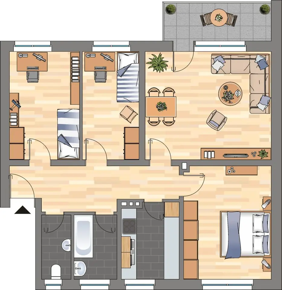4 Zimmer Wohnung mit 77 m² in Wilhelmshaven – Bild 8