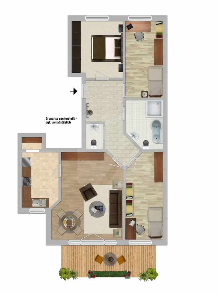 4 Zimmer Wohnung mit 90 m² in Hagen – Bild 5