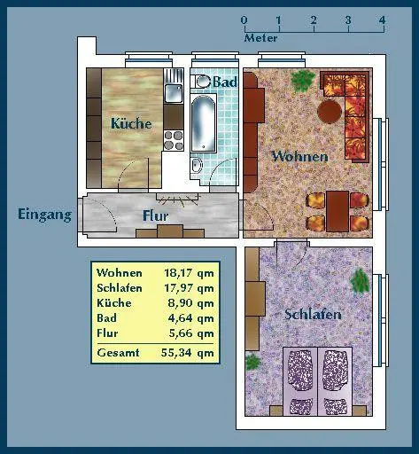 2 Zimmer Wohnung mit 54 m² in Dresden – Bild 5