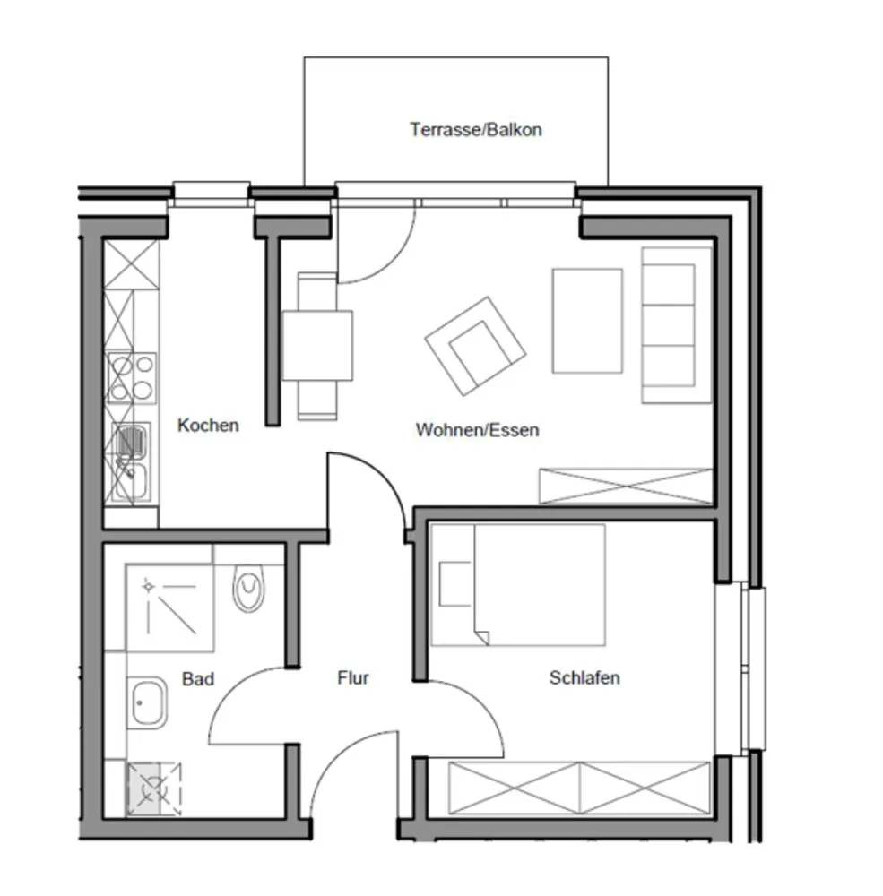 2 Zimmer Wohnung mit 49 m² in Berlin – Bild 2