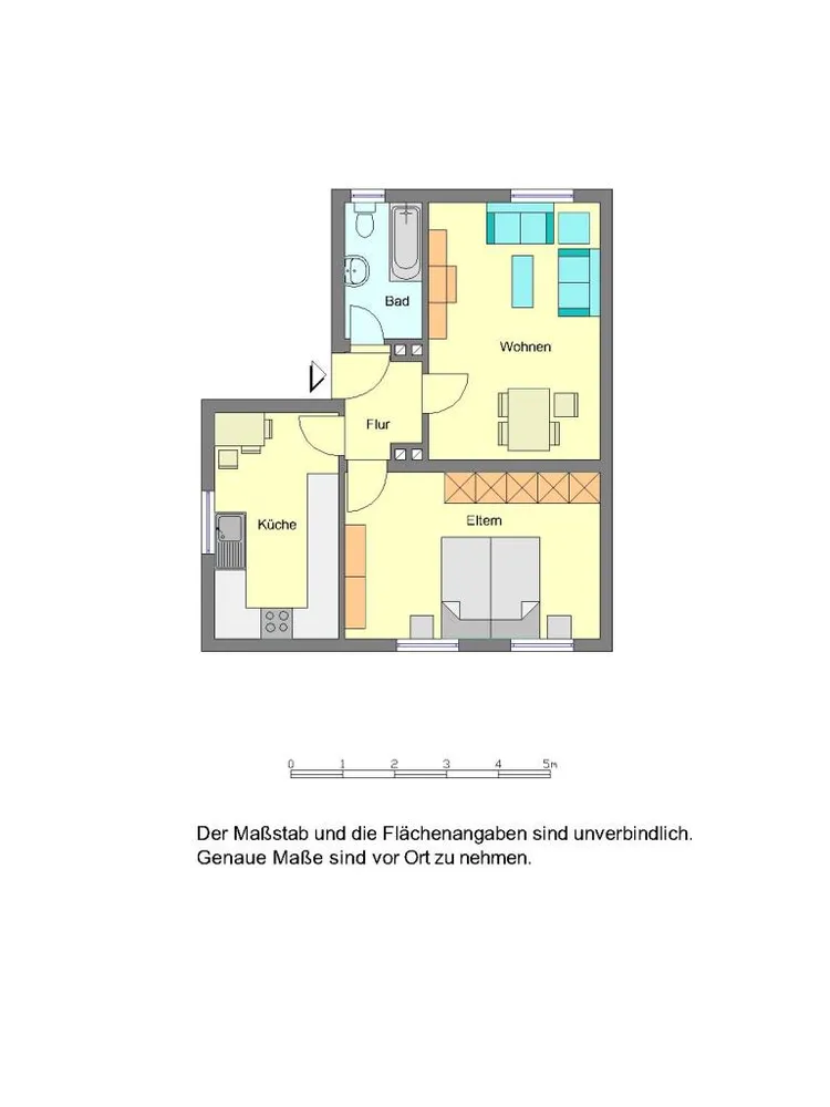 2 Zimmer Wohnung mit 48 m² in Detmold – Bild 5