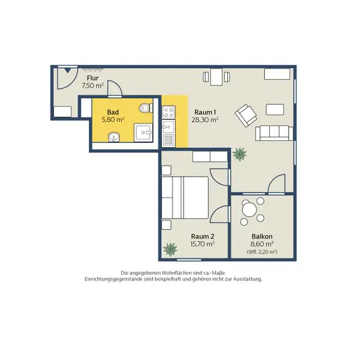 2 Zimmer Wohnung mit 59 m² in Leipzig – Bild 6