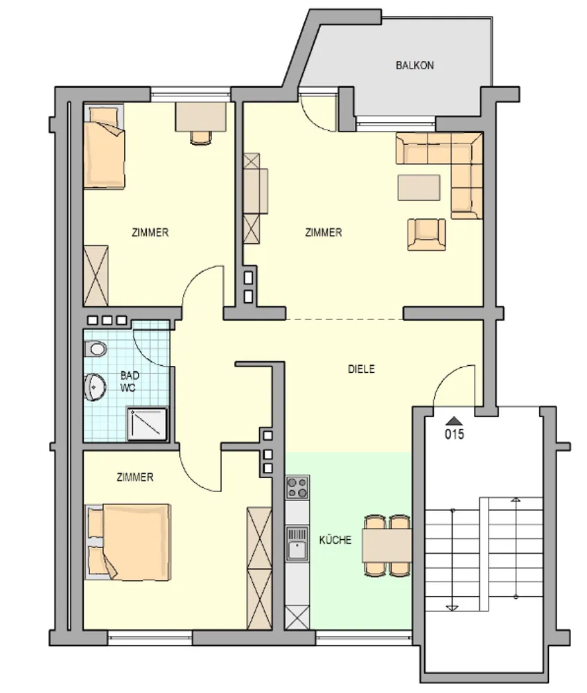 3 Zimmer Wohnung mit 74 m² in Herne – Bild 9