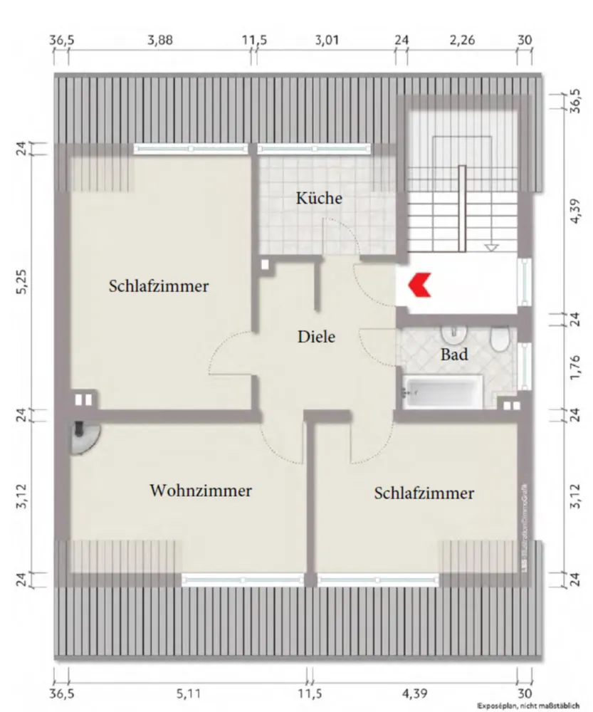 3 room apartment with 67 m² in Cologne – Photo 1