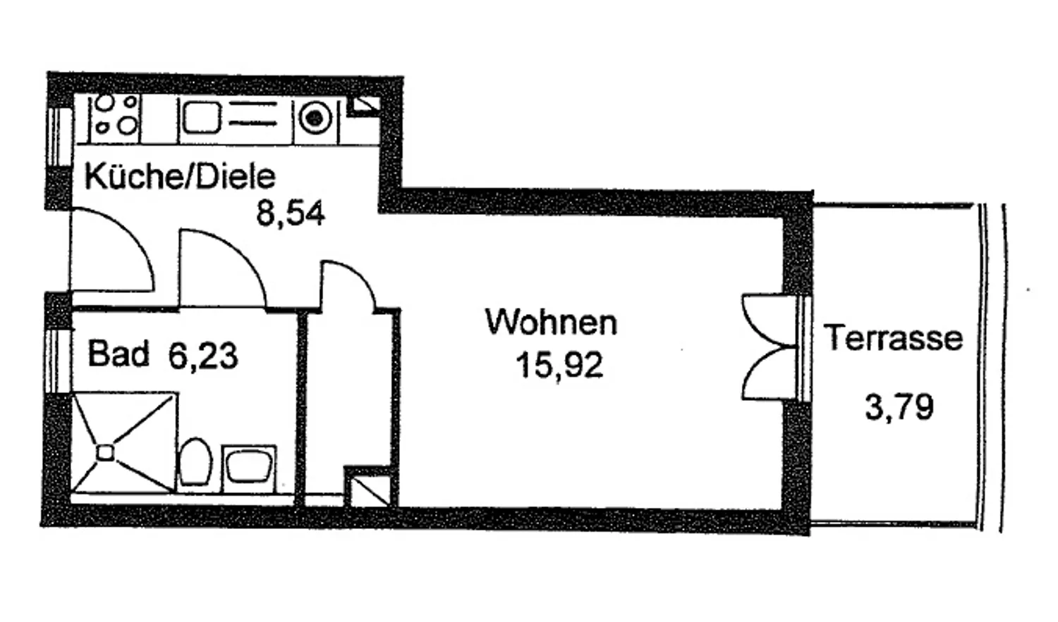 1 Zimmer Wohnung mit 36 m² in Leipzig – Bild 2