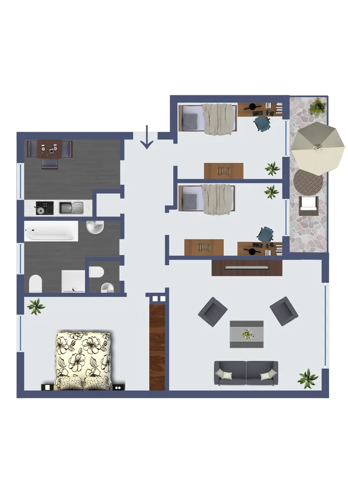 5 Zimmer Wohnung mit 106 m² in Lüdenscheid – Bild 2
