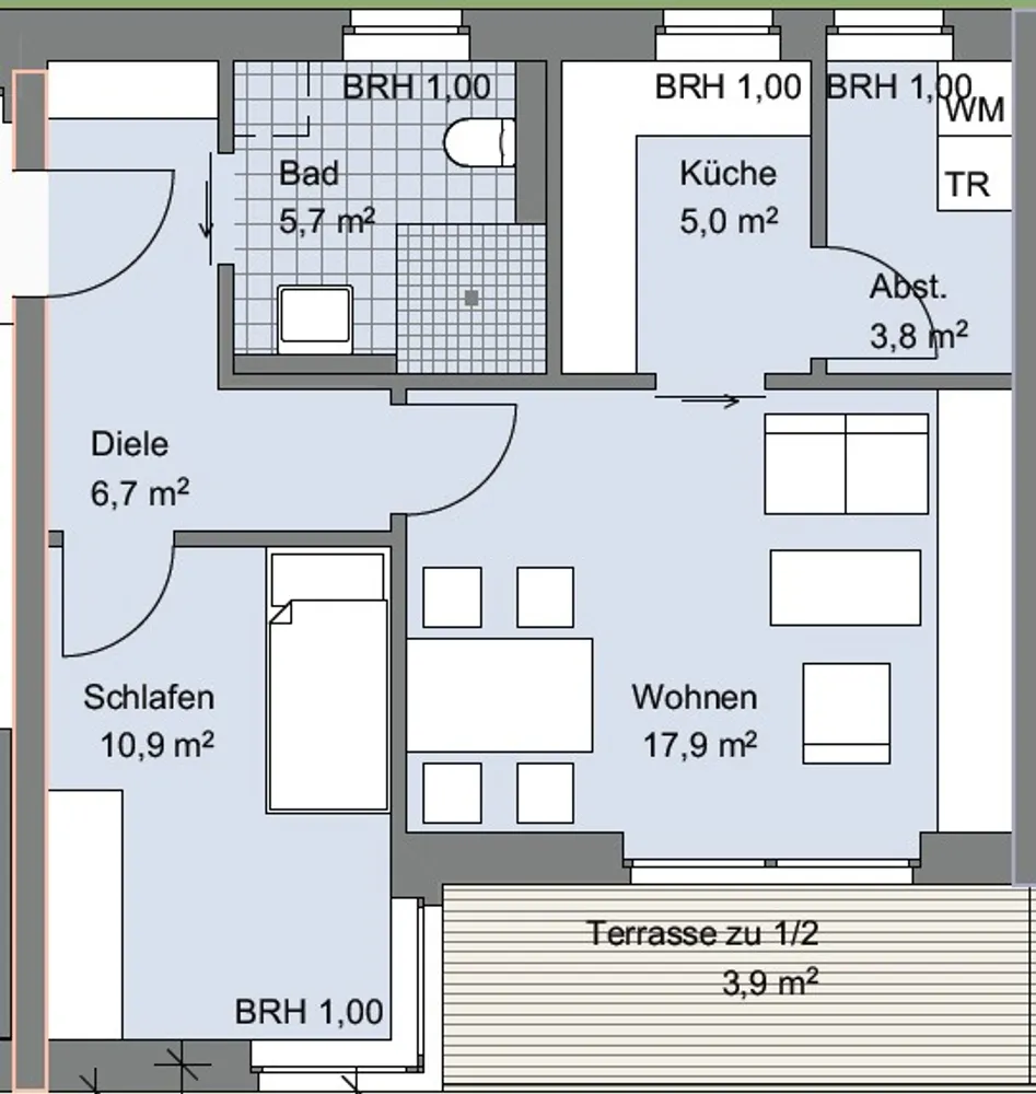 2 Zimmer Wohnung mit 53 m² in Dorsten – Bild 3