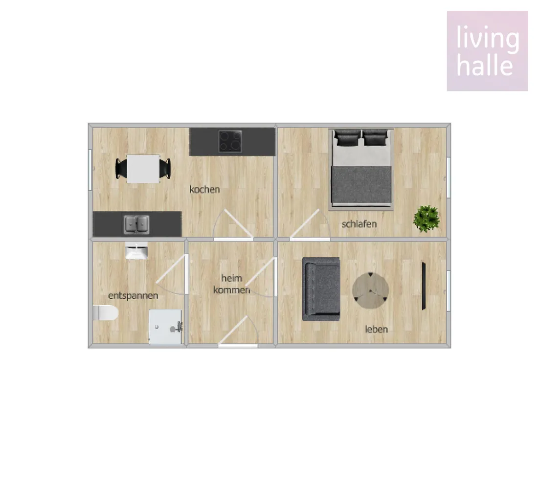 2 Zimmer Wohnung mit 42 m² in Halle (Saale) – Bild 10