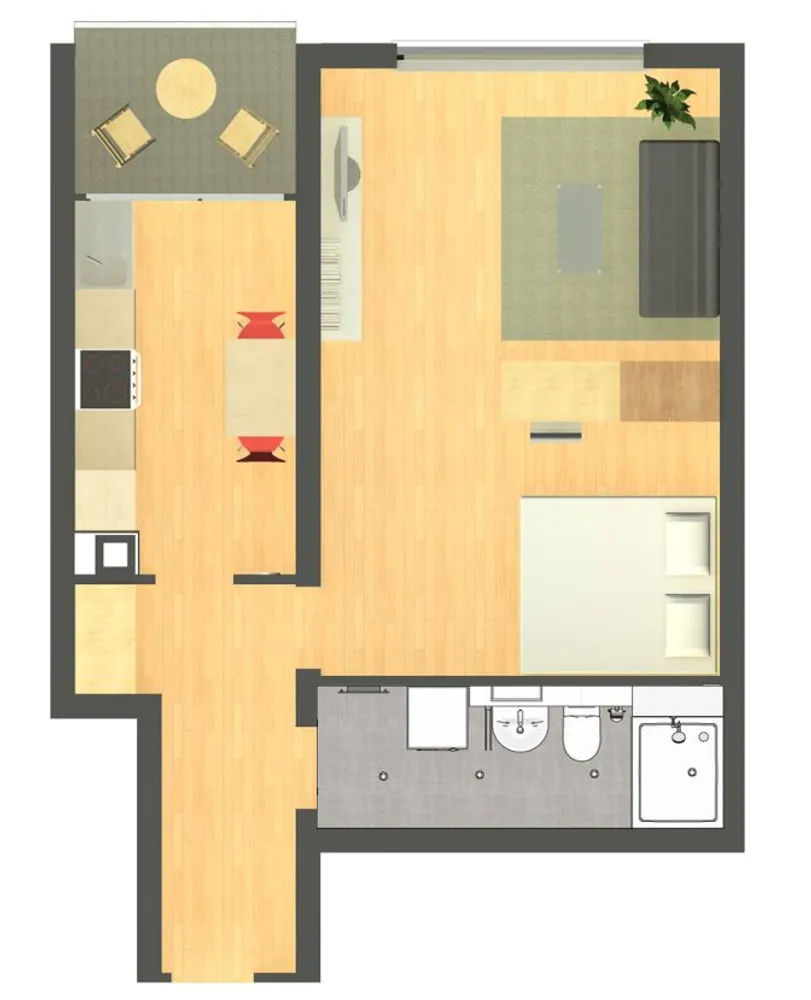 1 Zimmer Wohnung mit 45 m² in Pforzheim – Bild 6