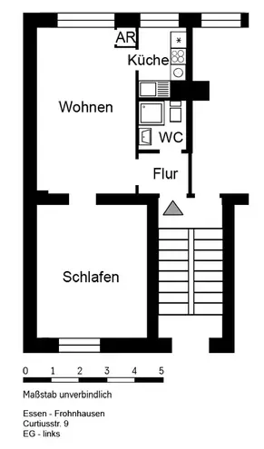 2 Zimmer Wohnung mit 49 m² in Essen – Bild 2