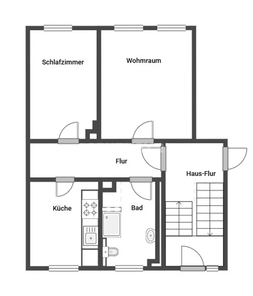 2 Zimmer Wohnung mit 50 m² in Braunschweig – Bild 3