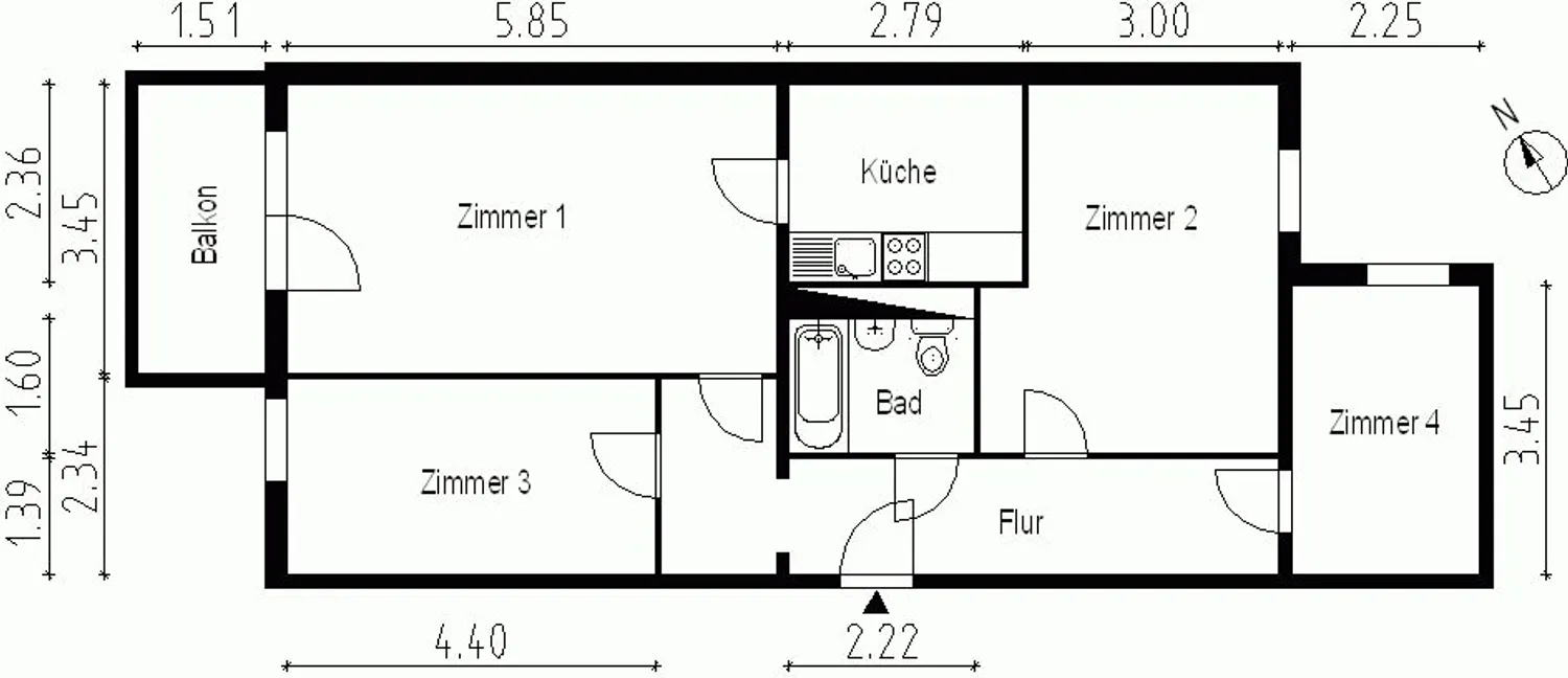 4 room apartment with 76 m² in Berlin – Photo 5