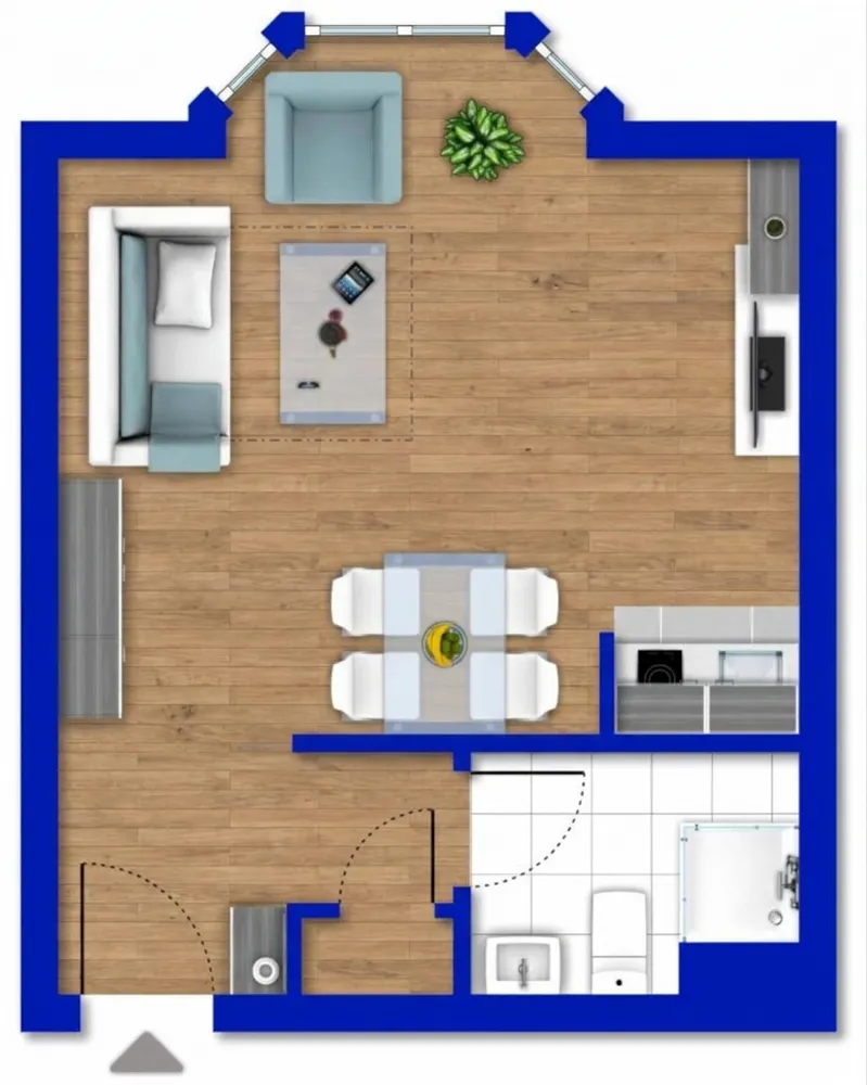 1 Zimmer Wohnung mit 28 m² in Düsseldorf – Bild 2