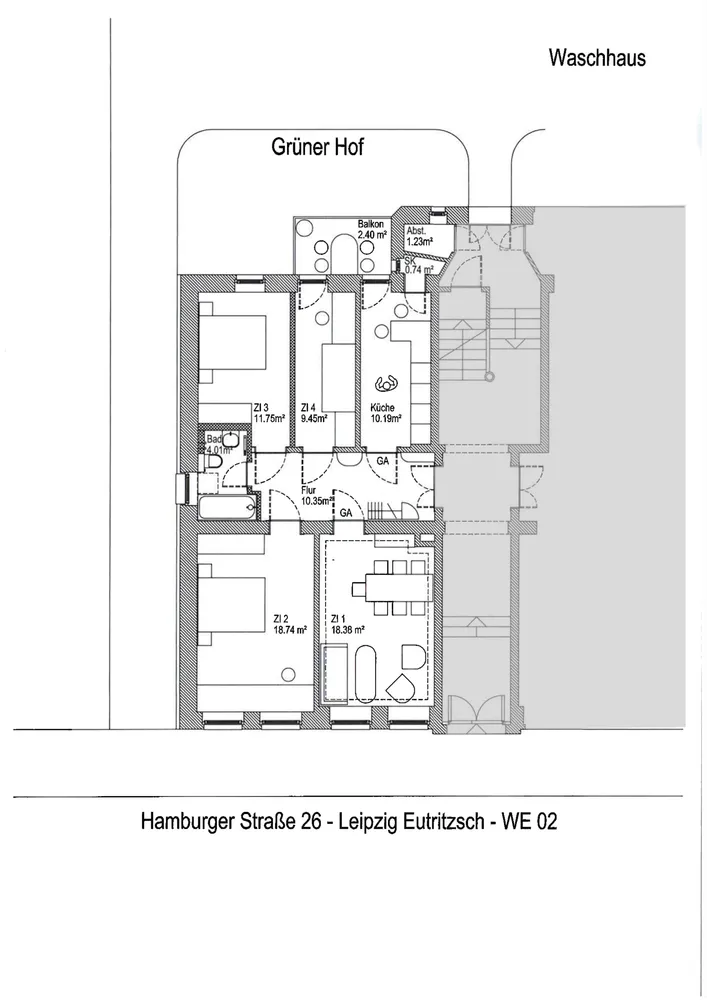 4 Zimmer Wohnung mit 88 m² in Leipzig – Bild 4