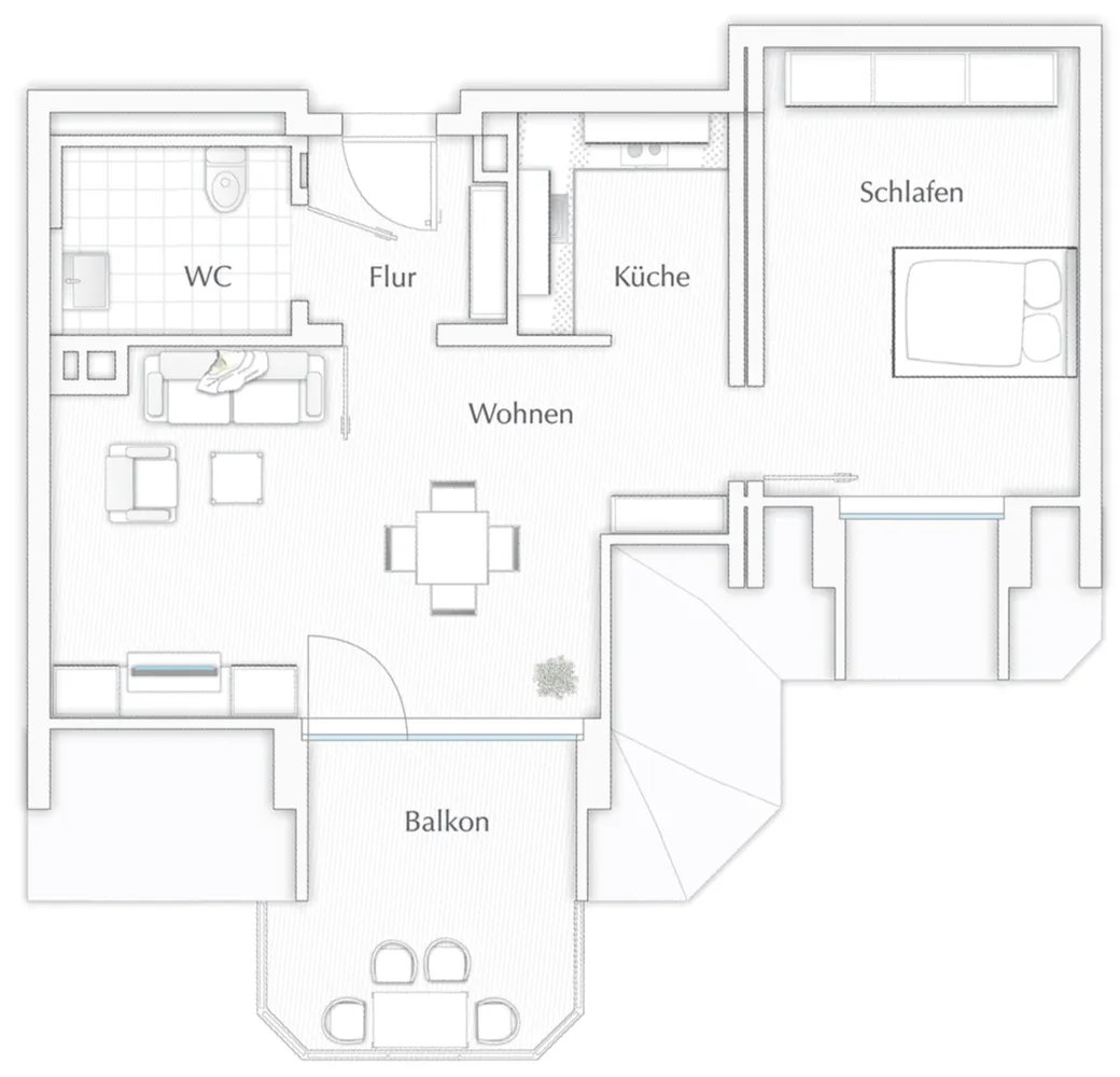 2 Zimmer Wohnung mit 61 m² in Bornheim – Bild 3