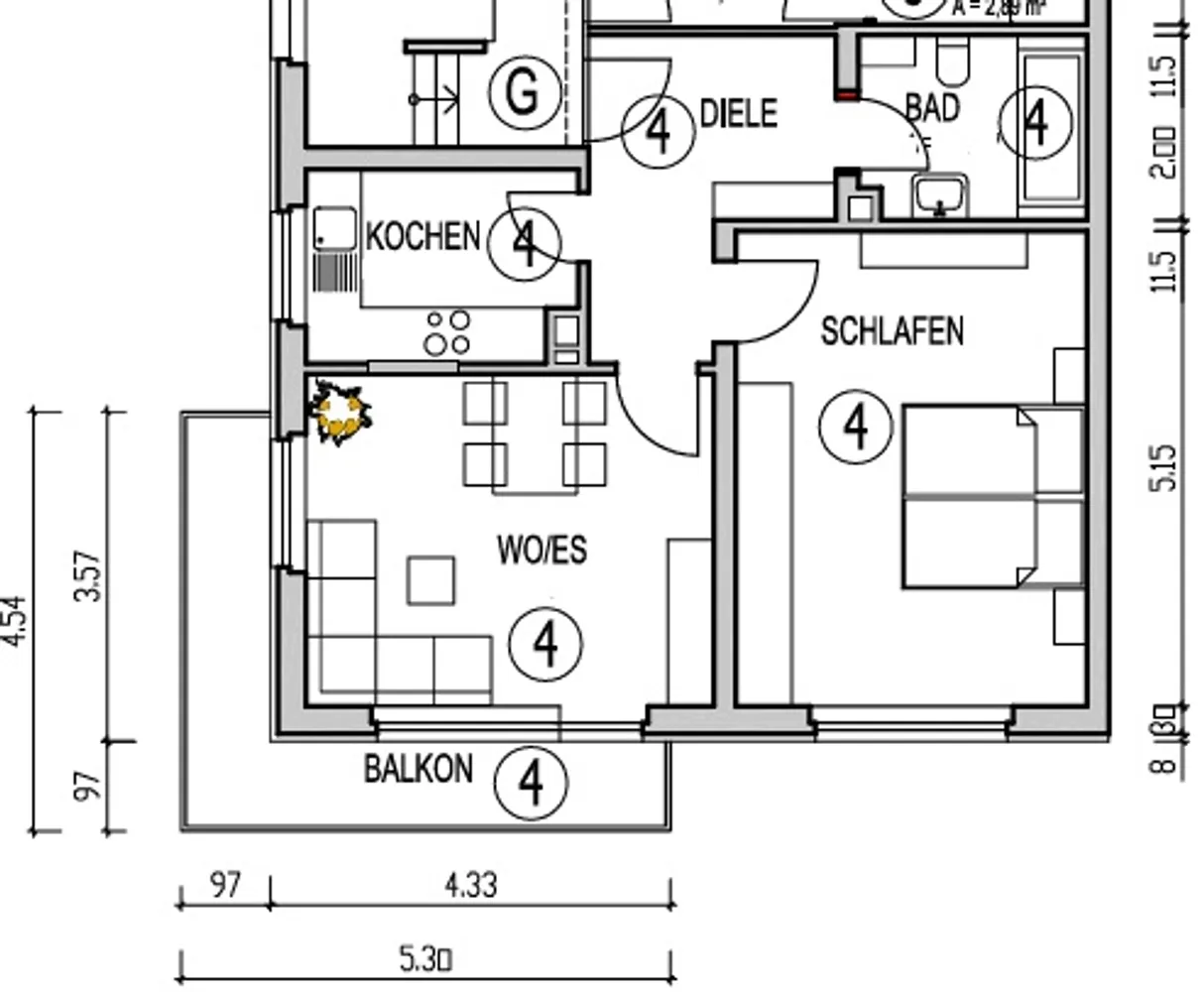 2 Zimmer Wohnung mit 58 m² in Mannheim – Bild 12