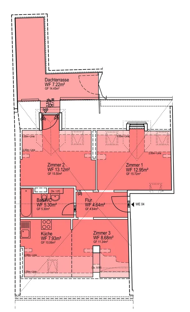 2 Zimmer Wohnung mit 60 m² in Potsdam – Bild 1