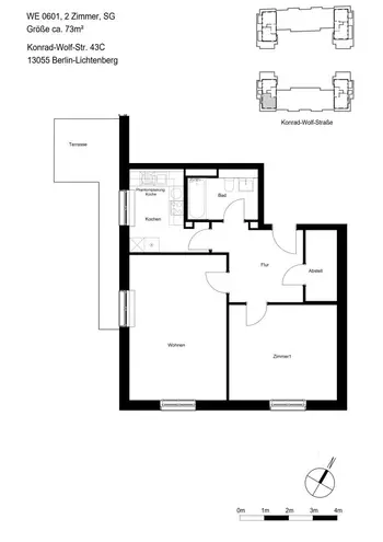 2 Zimmer Wohnung mit 76 m² in Berlin – Bild 2