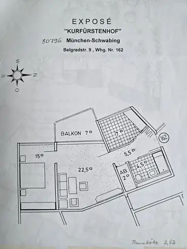 2 Zimmer Wohnung mit 60 m² in München – Bild 1
