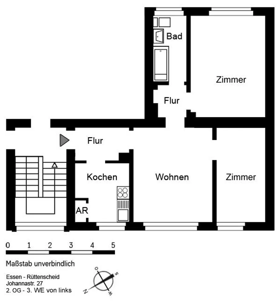 3 Zimmer Wohnung mit 57 m² in Essen – Bild 11