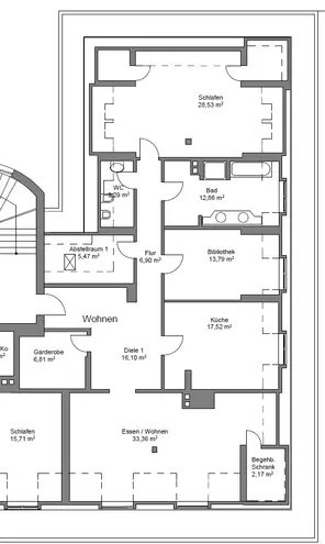 3 Zimmer Wohnung mit 149 m² in München – Bild 1